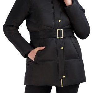 NTW Cole Haan Signature Black Belted Water Resistant Jacket Size XS